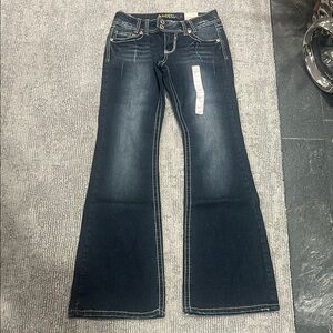 NWT Y2K Angels Flare Wide Leg Jeans